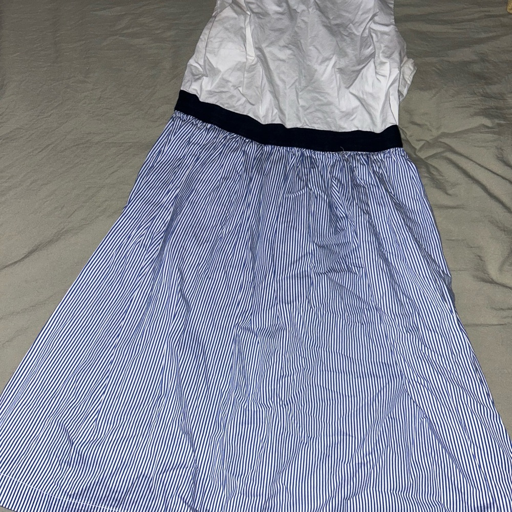 Kate Spade Navy and White A-Line Skirt